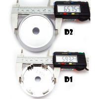 4ฝา ฝาครอบดุมล้อ ดุมล้อ ฝาครอบ ความกว้างขาล็อก 60mm. / ความกว้างฝา 66mm. R59.5