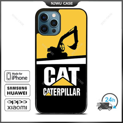 Caterpillar Excavator Clipart Phone Case for iPhone 14 Pro Max / iPhone 13 Pro Max / iPhone 12 Pro Max / XS Max / Samsung Galaxy Note 10 Plus / S22 Ultra / S21 Plus Anti-fall Protective Case Cover