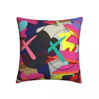 (All Inventory) Kawes Beauty Colorful Square Pillow Case Lovely Pattern Zipper Home Decoration Polyester Nordic Bed Pillow Case (Contact Information) The seller to support free customization. The pillow is designed with double-sided printing.
