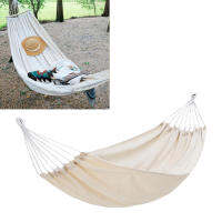 เปลญวนสวิงกลางแจ้งเสริม Anti Rollover Hammock ในร่มแขวนเก้าอี้สำหรับหอพักบ้านฤดูร้อน Camping Beige