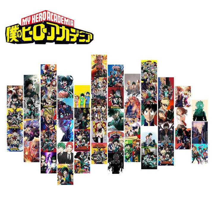 50PCS My Hero Academia Wall Collage Kit Pictures Anime Aesthetic Photo ...