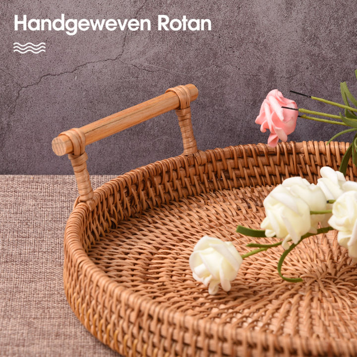 32cm-rattan-handwoven-round-serving-tray-food-storage-plate-with-wooden-handles-wicker-basket-wooden-tray-for-fruit-breadbasket