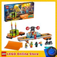 LEGO &amp; City Stunt Show Truck 60294 Ensemble de jouets de construction avec rampes de lancement et un Dunk precious Plus un volant dinertie, 62 Stunt Bike Gift