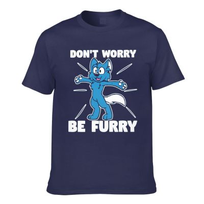 DonT Worry Be Furry Sbz409 Mens Short Sleeve T-Shirt