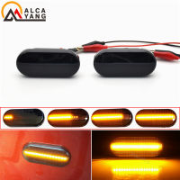 2Pcs Led แบบไดนามิกไฟเลี้ยวด้านข้าง Fender Marker ลำดับ Blinker สำหรับ Volkswagen VW Bora Golf 3 4 Passat 3BG Polo SB6