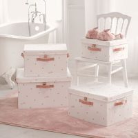 【HOT】 Capacity Folding Boxes With Lids Organizer Closet Quilts Sundries