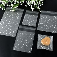 【YF】☋  100Pcs 4 Sizes Transparent Dot Cookie Plastic Adhesive Jewelry Wedding Birthday Pakcing