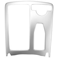 ∈♣☌ Car Silver ABS Central Console Cup Holder Frame Trim Cover Right Drive for Mercedes Benz E Class C Class W204