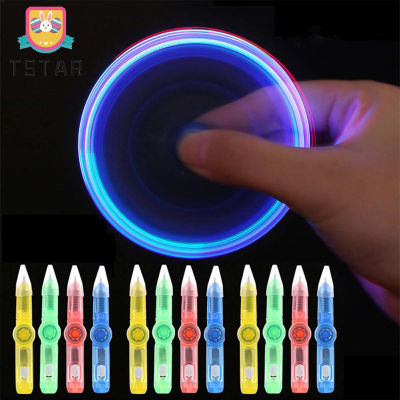 TS【Fast Delivery】 Creative Flash Rotating Gel Pen Colored LED Light Student Random Color LED COLORFUL Luminous Spinning Pen Rolling Pen Ball Point Pen Learning Office Supplies ซื้อทันทีเพิ่มลงในรถเข็น【cod】
