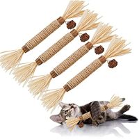 Cat Toys Silvervine Chew Stick Kitten Treat Catnip Toy Kitty Natural Stuff with Catnip for Cleaning Teeth Indoor Dental Toys