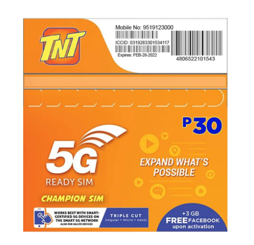 TNT 5G LTE READY TRIPLE CUT SIM | Lazada PH