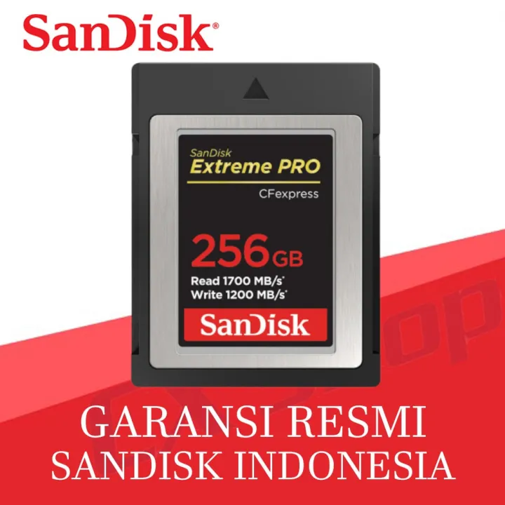 SanDisk Extreme Pro CFexpress Card Type B 256GB Lazada Indonesia
