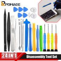 8-24PCS Mobile Phone Repair Tools Opening Pry Bar Screen Disassemble Screwdriver Set for iPhone X 14 13 12 8 7 6S  Hand Tool Kit Tool Sets