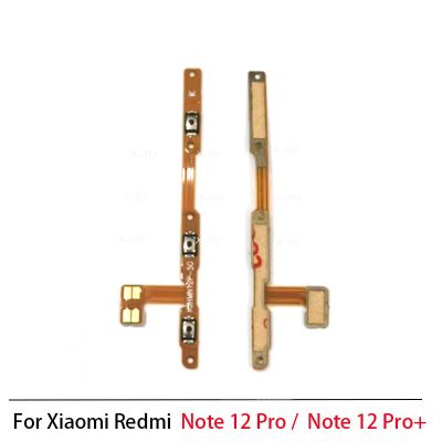 10PCS สําหรับ Xiaomi Redmi Note 12 Pro Plus Pro + สวิตช์ปิดเครื่องระดับเสียงปุ่มด้านข้าง Flex Cable