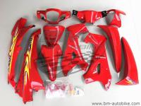 ชุดสี WAVE 125 S สีแดง +อกไก่ เฟรมรถ กรอบรถ Honda เวฟ 125s