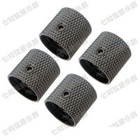 4 Pcs/Lot Black Brass Dome Electric Bass Guitar Tunning Knobs Metal Knurled Barrel Tone volume Control Knobs (KB) Guitar Bass Accessories