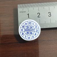 100pcs 20mm Expire Date Sticker Brittle Paper Warranty Void Label Repair Guanantee Valid Year Month Tamper Evident Security Seal Stickers Labels