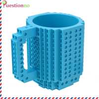 {Questionno} บล็อกตัวต่อแบบถอดได้ชาถ้วยกาแฟ DIY Block Puzzle Mug Gift