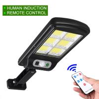 5.5V/2.5W Outdoor Solar Light Led Remote Control Induction Wall Light Street Light IP65 Waterproof Multi-mode Solar Flood Lamp