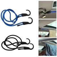 【YD】 1.5M Elastic Adjustable Tension Car Clothesline Camping Luggage Lashing Buckle Rope for Motorcycle