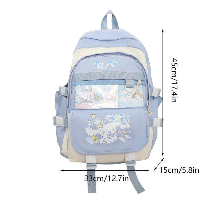 sanrio-cinnamon-backpack-for-women-men-student-large-capacity-printing-fashion-personality-multipurpose-female-bags