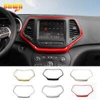 BAWA Interior Mouldings Dashboard Navigation GPS Panel Decoration Cover for Jeep Cherokee 2014-2016