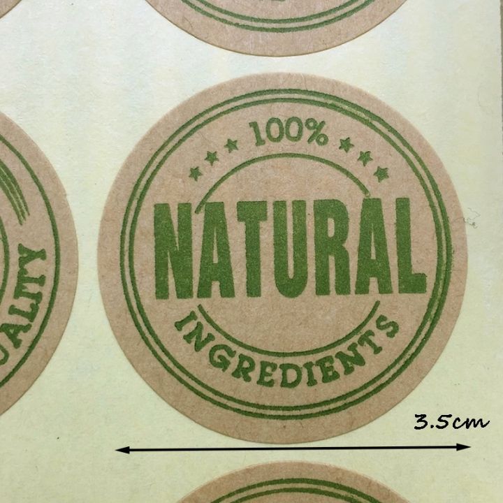 150pcs-kraft-paper-sticker-natural-organic-product-seal-sticker-round-vintage-handmade-gift-packaging-label-baking-decoration