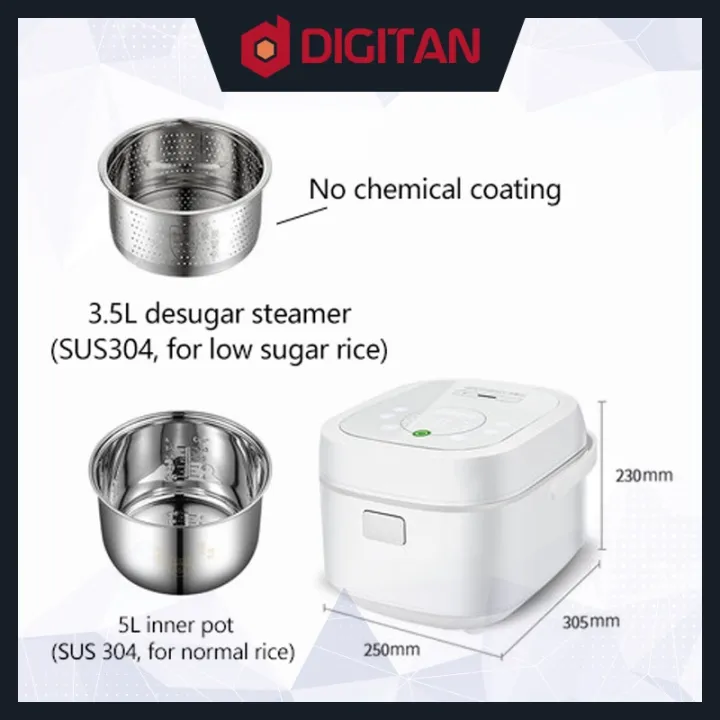 Soulwell Smart Desugar Rice Cooker High Technology MultiFunctional IMD