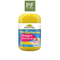 Natures way omega3 vita gummies trio 60 เม็ด เนเจอร์ส เวย์ โอเมก้า3 ไวต้า กัมมี่ ทรีโอ