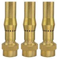 3pcs 3/4 Inch Brass Foam Jet Fountain Nozzles Garden Landscape Fountain Adjustable Multi-Spray Nozzle Garden Pond