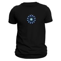 Arc Reactor Superhero ฮาโลวีนเครื่องแต่งกายบุคลิกภาพผ้าฝ้ายนุ่มหลวมเสื้อยืดผู้ชาย T-Shirt