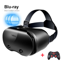 VR Headset Helmet Virtual Reality VR Glasses For 5-7 Smartphone Android Iphone 3D Glasses Box Support 0-800 Myopia with gamepad