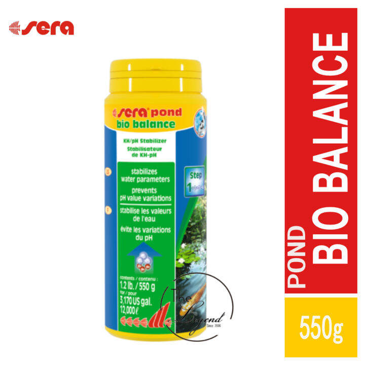 Water Conditioning Sera Pond Bio Balance 550g Increase of carbonate