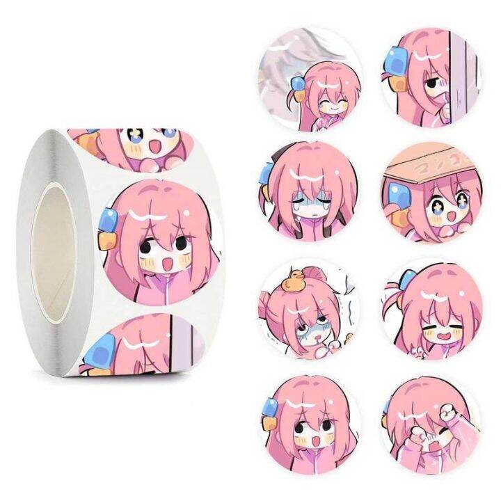 500pcs Set Anime Bocchi The Rock Stickers Creative School Supplies Reward Cute Gotou Hitori