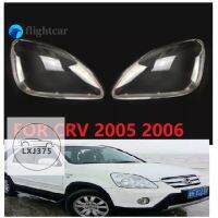 Flightcar กรอบไฟหน้ารถยนต์2ชิ้นสำหรับ Honda CRV 2005 2006ฝาครอบไฟหน้ารถเลนส์สำรองฝาครอบออโต้