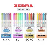 Zebra mildliner set 5 I ปากกาไฮไลท์ข้อความเซต 5 ด้าม