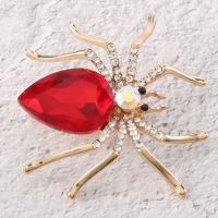 Fashion Alloy Spider Crystal Brooch for Womens Dresses or Womens Clothing