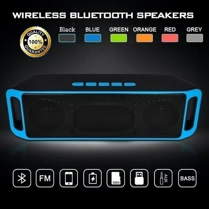 Speaker Wireless Bluetooth S206 Dual Mega Bass Speaker bluetooth