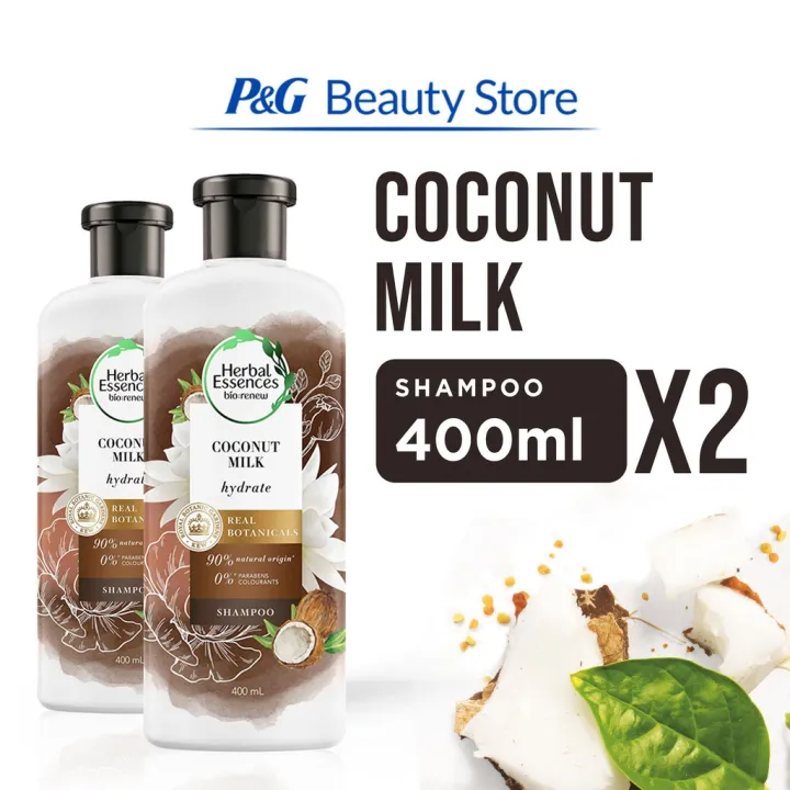 Herbal Essences Hydrate Coconut Milk Shampoo 400mL Duo Lazada PH
