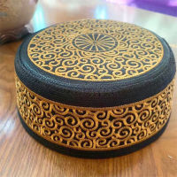 หมวกมุสลิมสำหรับผู้ชาย Colthing Freeshipping สวดมนต์หมวก Kufi อิสลาม Kippah Hijab ซาอุดีอาระเบียชาวยิว Turban Headwraps เย็บปักถักร้อย