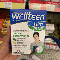 Uk Vitabiotics Wellteen วัยรุ่นเด็กชายเสริมสร้าง Comlex วิตามิน13-19ปี