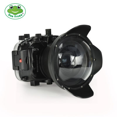 Seafrogs เคสกล้องแบบแข็งพลาสติกกันน้ำ,ขนาด40ม./130ft สำหรับ Sony A7 II / A7R II / A7S II อุปกรณ์สำหรับถ่ายภาพใต้น้ำ