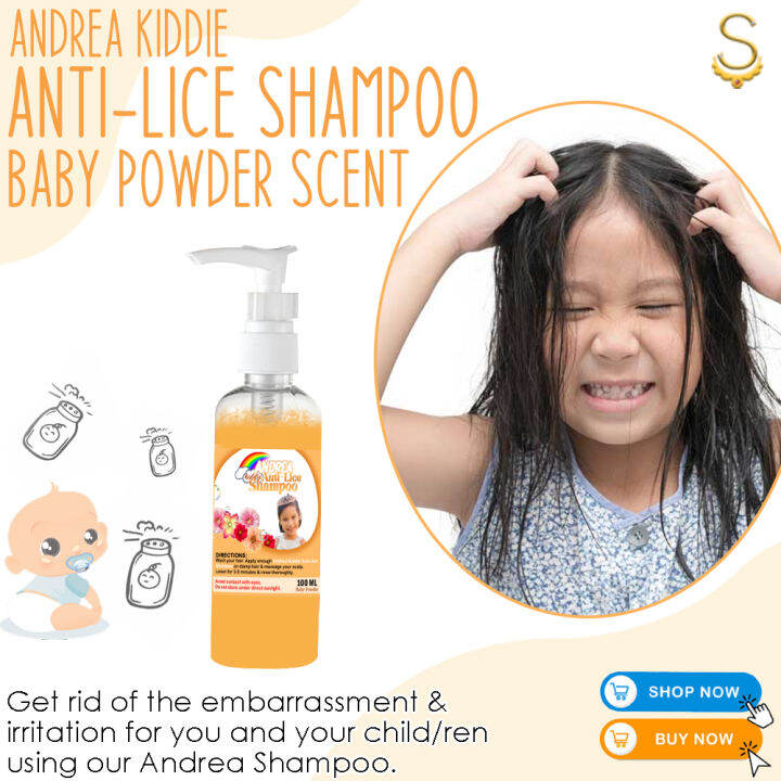 Andrea AntiLice Kiddie Shampoo Baby Powder 100ml ( PANG ALIS KUTO AT