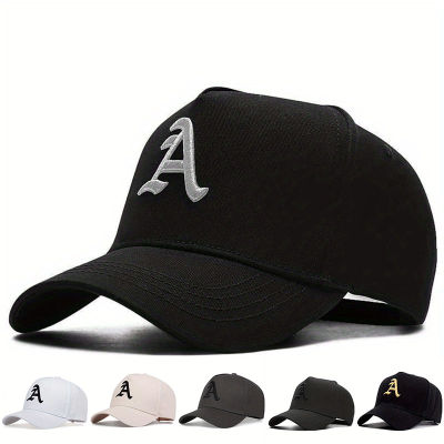 A Letter Embroidered Cotton Baseball Cap Men and Women Summer Sun Hats Outdoor Travel Fishing Caps Hip Hop Caps Golf Hat Fitness Hat