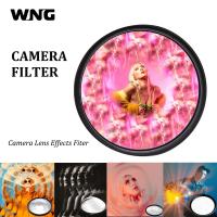 [LWF HOT]∏ Camera Prism Filter Split Kaleidoscope 55/58/62/67/72/77/82mm Special Effects Photography Accessories DSLR Lens Prism for Canon