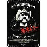 Lemmy โปสเตอร์ผนังป้ายโลหะดีบุกลายหัวมอเตอร์โปสเตอร์ภาพยนตร์โลหะหนัก