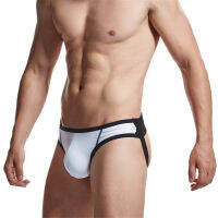 Pihu-1Men ชุดชั้นใน Jockstrap แข็งแรงสนับสนุนเซ็กซี่ผ้าฝ้ายเย็บปะติดปะต่อกัน Jock สายรัดบุรุษ T Hongs จีสตริง C Uecas กางเกงเกย์ Underweard48-58