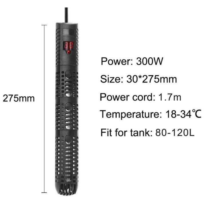 Aquarium Submersible Heater Fish Tank 50500W LCD Display Digital