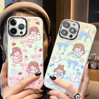 【สำหรับ iPhone】เคสมือถือลายการ์ตูนเด็กผู้หญิง IMD เคสไอโฟน for  IPhone 14 13 12 11 ProMax 8 7 Plus X XR XS SE 2022 TPU เคสโทรศัพท์กันกระแทก