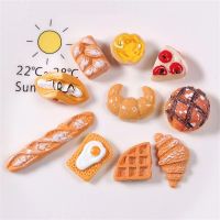 3D Simulation Cake Silicone Mold Waffle Croissant Biscuit Baking Mold DIY Scented Candle Mold Resin Molds Cake Decorating Tools Bread  Cake Cookie Acc